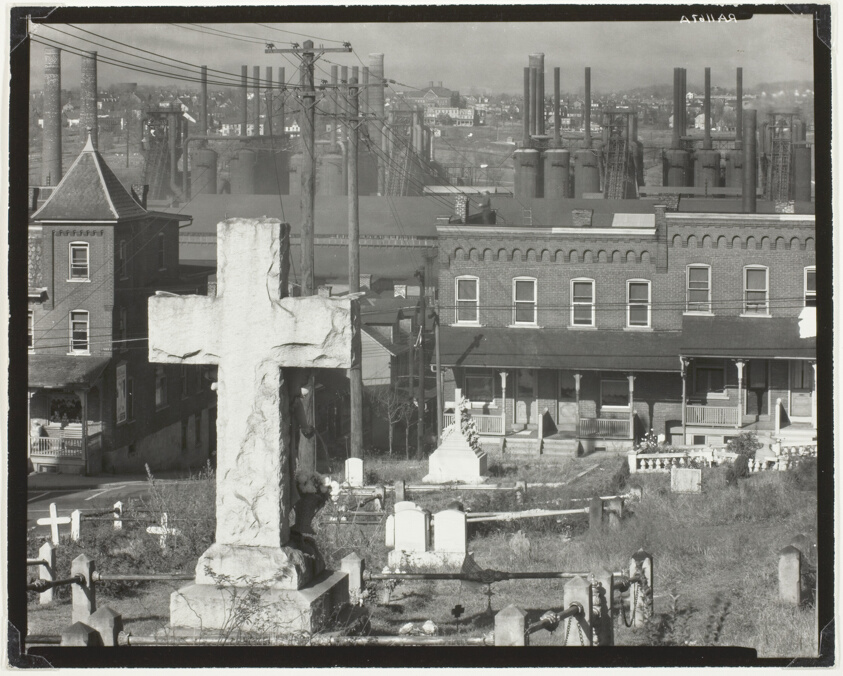 Graveyard, Houses, and Steel Mill, Bethlehem, Pennsylvania