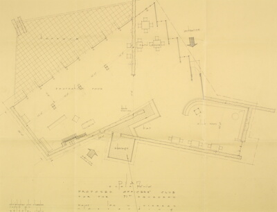 Seventy First Squadron Officer's Club, Salsola, Italy, Plan