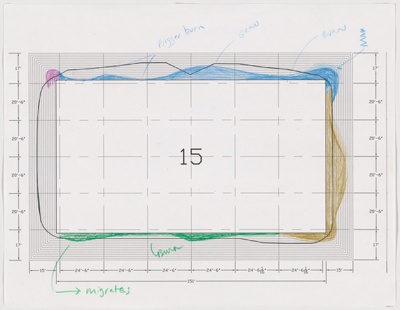 Aqua Tower, Chicago, Illinois, Floor Plate Study, Floor 15