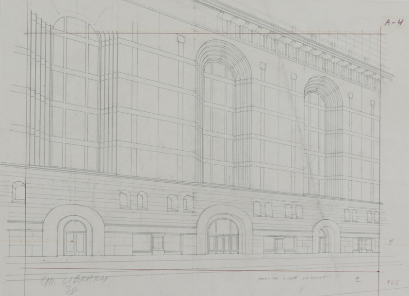 Harold Washington Library, Chicago, Illinois, Line Perspective