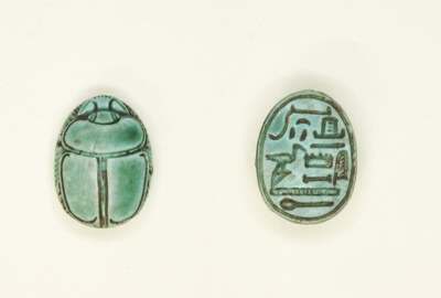 Scarab: Title (Overseer of the Granary) and Name (Djehuty)