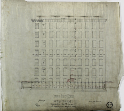 Brunswick Balke and Collender Company Factory Building, Chicago, Illinois, Elevation