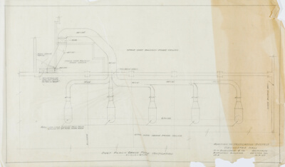 Orchestra Hall Alterations, Chicago, Illinois, Duct Plan
