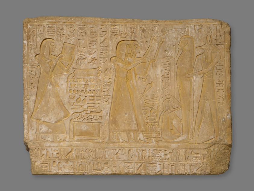 Stela (Commemorative Stone) Depicting the Funeral of Ramose