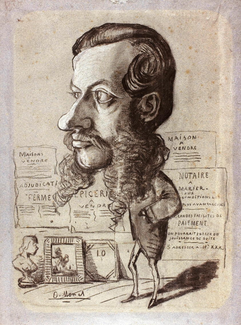 Caricature of Léon Manchon