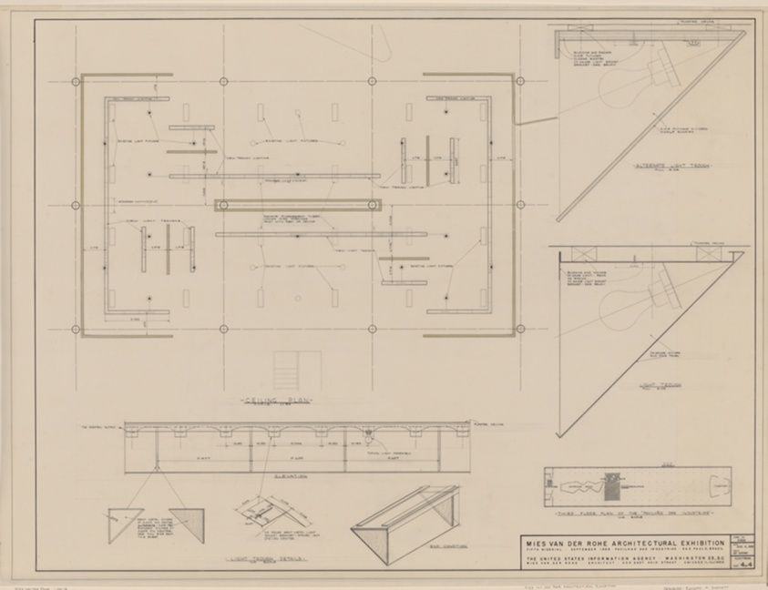 Mies van der Rohe Architectural Exhibition, Fifth Biennial, Sao Paulo, Brazil, Multiple Views