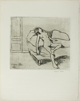 Louise Nude on a Sofa