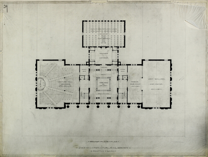 Seattle Public Library, Seattle, Washington, Second Story Plan