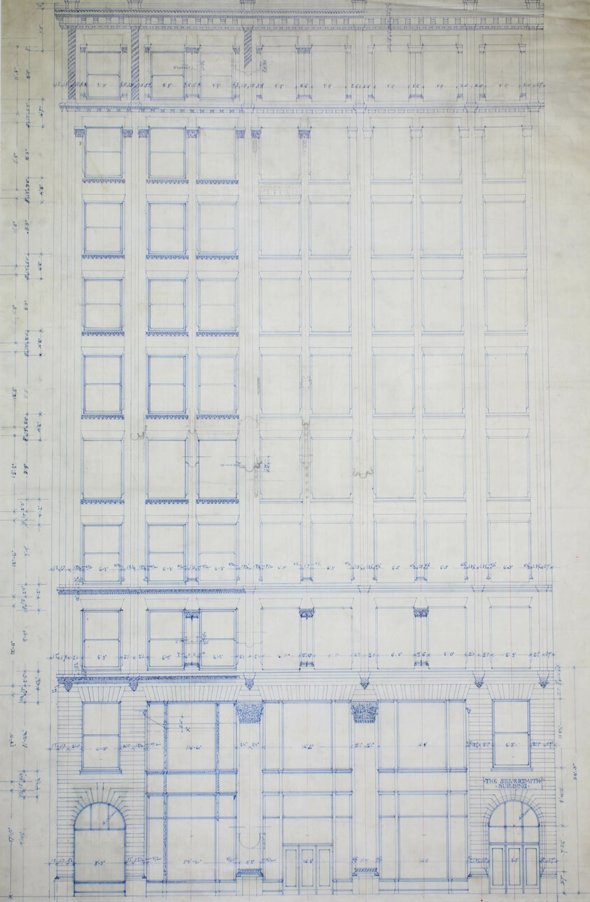 Silversmith Building, Chicago, Illinois, Elevation