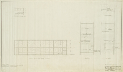 Drexel Town and Garden Houses, Chicago, IL, Plans and Elevations