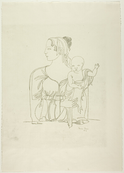 Mother with Child Standing