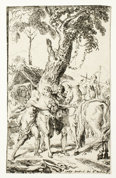 The Escape of M. de Belle-Isle, Prisoner in the Attakapas, plate four from Les Nouveaux Voyages aux Indes Occidentales
