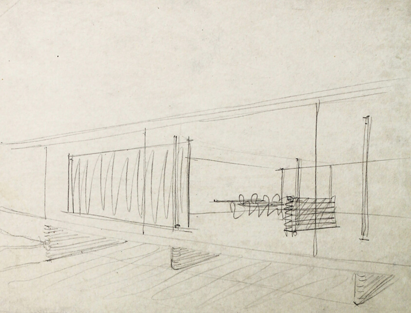 Resor House, Living Room, Jackson Hole, Wyoming, Perspective