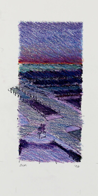 Chicago Travel Sketch, Congress Circle, Travel Sketch