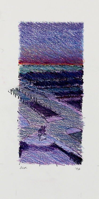 Chicago Travel Sketch, Congress Circle, Travel Sketch