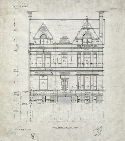 James S. Norton House, Front Elevation