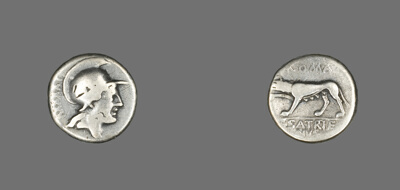 Coin Depicting the Goddess Roma