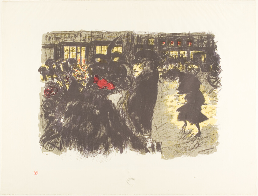 The Square at Evening, from Some Aspects of Paris Life
