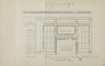 Bryan Lathrop House, Chicago, Illinois, Hall Elevation