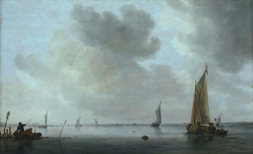 Fishing Boats off an Estuary