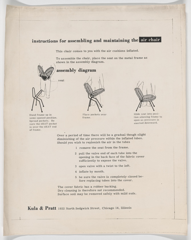 Air Chair Assembly Instructions