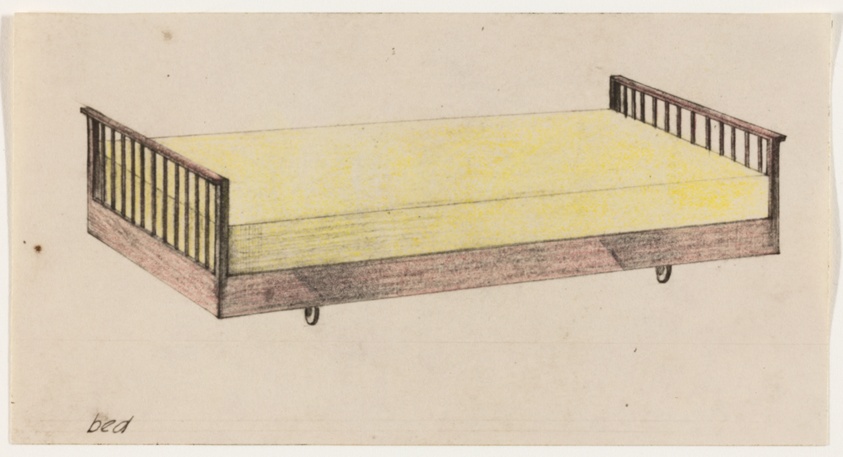 Isometric Furniture Design Studies, Bed