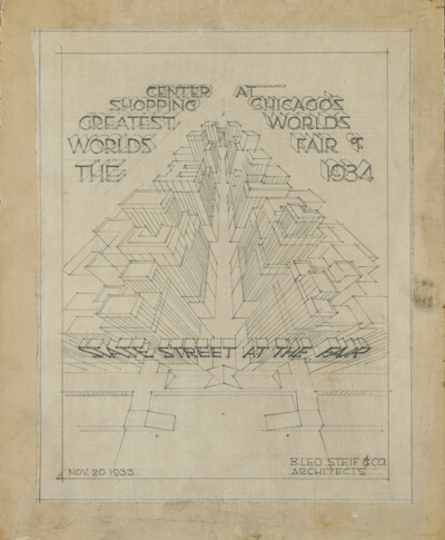 "The World's Greatest Shopping Center at Chicago's World Fair of 1934," Plan