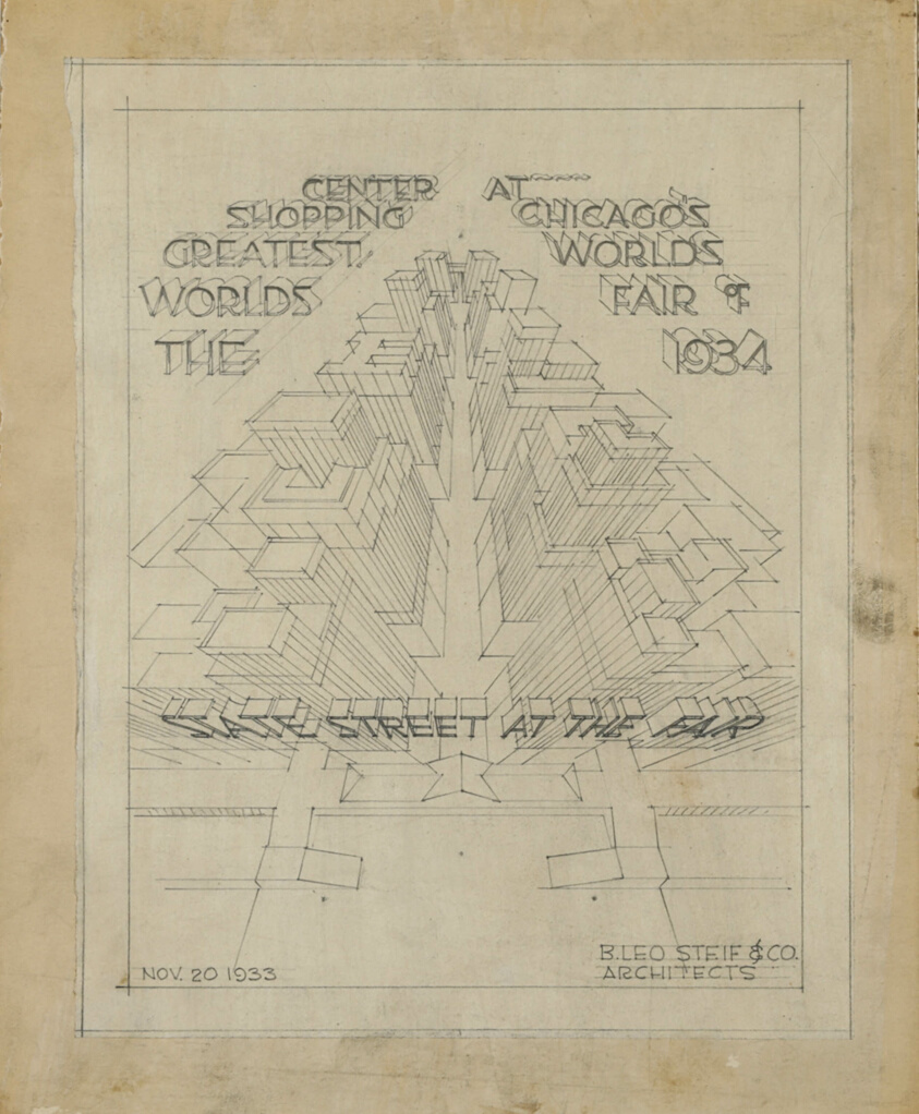 "The World's Greatest Shopping Center at Chicago's World Fair of 1934," Plan