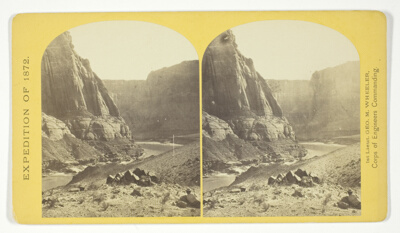 Mouth of the Paria, Colorado River; walls 2.100 feet in height, No. 11 from the series "Geographical Explorations and Surveys West of the 100th Meridian"