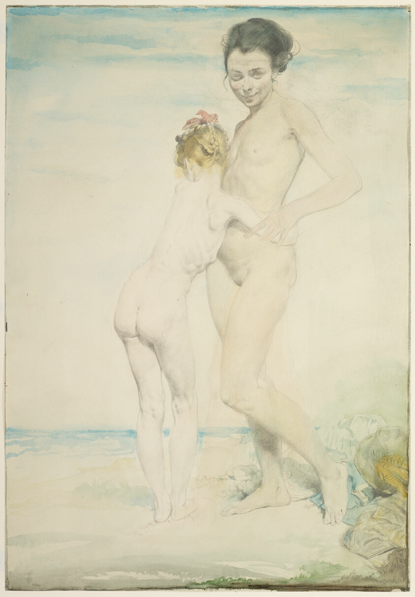 Two Nudes on a Beach