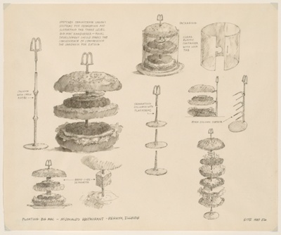 McDonald's Floating Restaurant, Systems of Support of a Three Layer Big Mac, Sketch